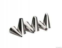 Zdobící špičky nerez 6ks