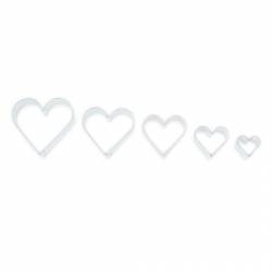 Vykrajovátka srdíčka hladká 5ks