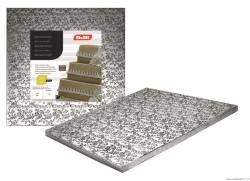 Podložka pod dort čtvercová stříbrná