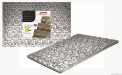 Podložka pod dort čtvercová stříbrná 40x40cm