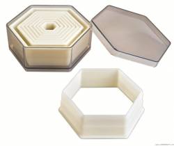 Nylonová vykrajovátka šestihran set – 9ks