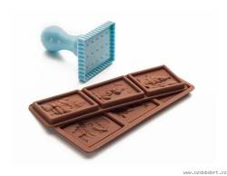 Set - formy na čokoládu + razítko