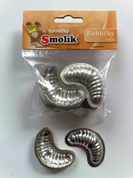 Formičky na cukroví rohlíčky 5,5cm 20ks