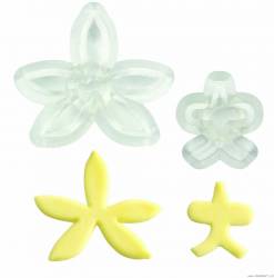 Sada 2ks vykrajovátek - orchidej