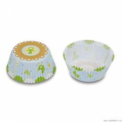 Papírový košíček modrý