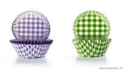 Papírové košíčky květinový vzor 7,5 x 4cm