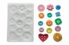 Silikonová forma na knoflíky