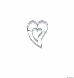Vykrajovátko srdce nepravidelné/srdíčko nepravidelné nerez