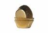 Mini košíčky na muffiny LESKLÉ zlaté 36ks