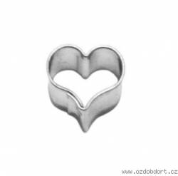 Vykrajovátko srdíčko prohnuté 11x10 mm