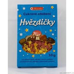 Cukrové zdobení hvězdičky 30g