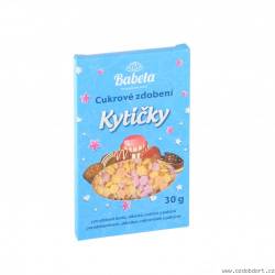 Cukrové zdobení 30g kytičky