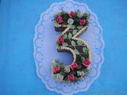 Dortová forma číslice 3 34cm