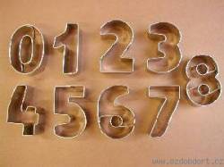 Vykrajovátko sada číslic