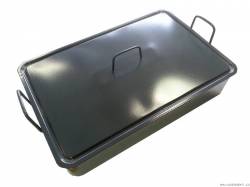 Smaltovaný pekáč s poklicí 50x30x12cm