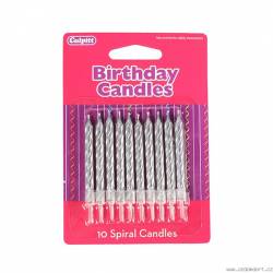 Culpitt svíčky stříbrné  10ks