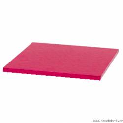 Podložka pod dort čtvercová červená 40x40cm