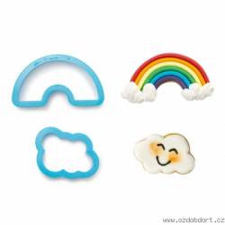 Duha a mrak plastové vykrajovátko set 2 ks