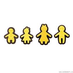 Set 8 ks  CUTTERS&DECORMARKERS HAPPY FAMILY