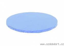 Kulatá podložka pod dort sv. Modrá 35x1,2 cm