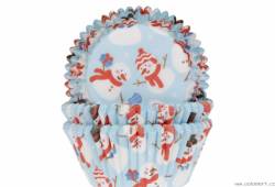 Košíčky na muffiny sněhulák 50ks