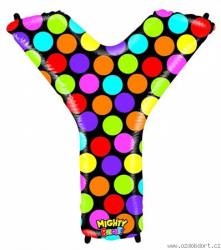 Nafukovací balónek písmeno Y barevné 102 cm