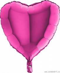 Nafukovací balónek růžové srdce 46 cm
