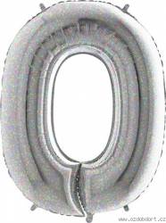Nafukovací balónek číslo 0 holografický 102cm extra velký