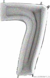Nafukovací balónek číslo 7 holografický 102cm extra velký