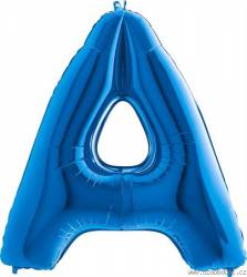 Nafukovací balónek písmeno A modré 102 cm