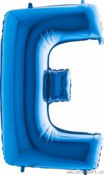 Nafukovací balónek písmeno E modré 102 cm