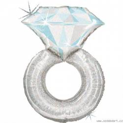 Nafukovací balónek prstýnek s diamantem 97 cm