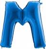 Nafukovací balónek písmeno M modré 102 cm