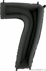 Nafukovací balónek číslo 7 černý 102cm extra velký