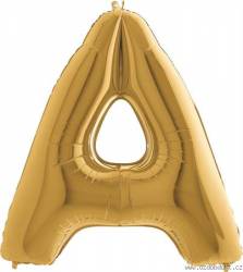 Nafukovací balónek písmeno A zlaté 102 cm