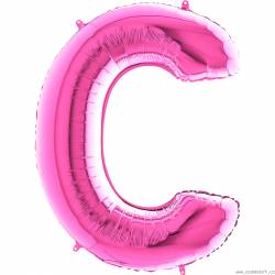 Nafukovací balónek písmeno C růžové 102 cm