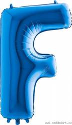 Nafukovací balónek písmeno F modré 102 cm