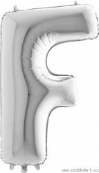 Nafukovací balónek písmeno F stříbrné 102 cm