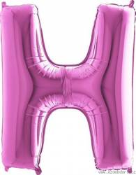 Nafukovací balónek písmeno H růžové 102 cm