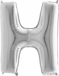 Nafukovací balónek písmeno H stříbrné 102 cm