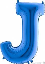 Nafukovací balónek písmeno J modré 102 cm