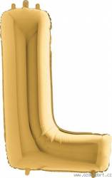 Nafukovací balónek písmeno L zlaté 102 cm