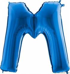 Nafukovací balónek písmeno M modré 102 cm