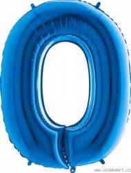 Nafukovací balónek písmeno O modré 102 cm
