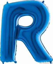 Nafukovací balónek písmeno R modré 102 cm