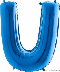 Nafukovací balónek písmeno U modré 102 cm