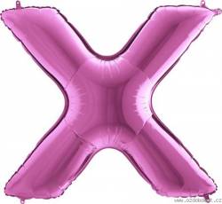 Nafukovací balónek písmeno X růžové 102 cm