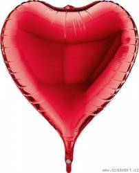Nafukovací balónek červené srdce 3D 58cm