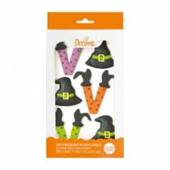 Cukrová dekorace na dort Halloween 6ks