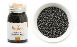 100 g malé cukrové perličky černé